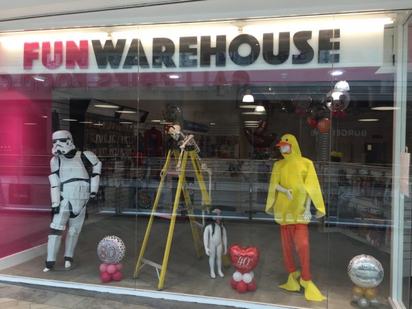 Fun Warehouse party shop in Bristol all set for Halloween