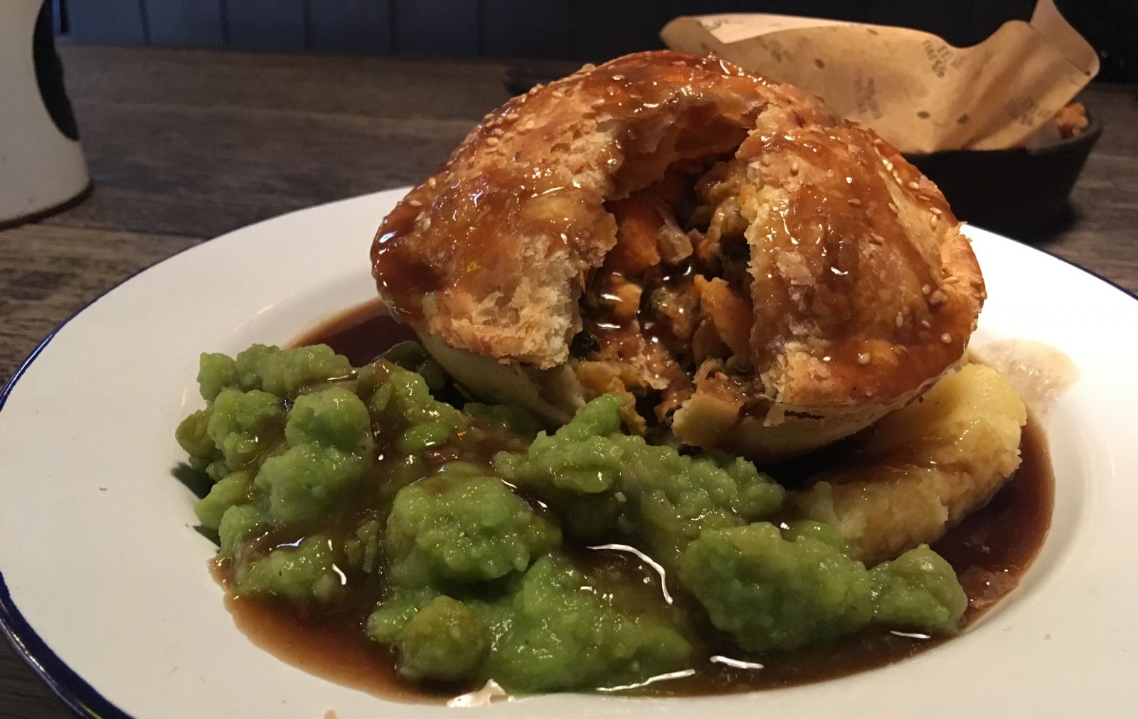 All pies are served with gravy on the side, of course.