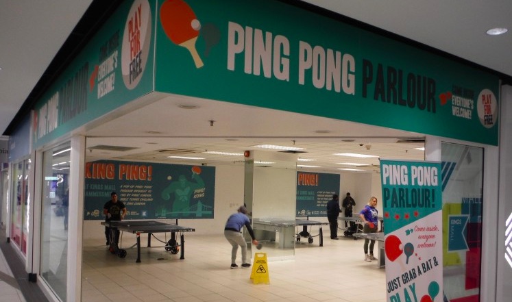 Wesport host Ping Pong Parlour at The Galleries in Bristol