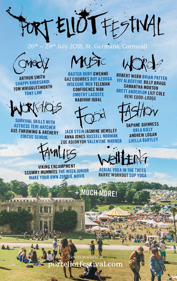 Highlights at this year's Port Eliot Festival. Follow the link at the bottom of the page for the full programme!