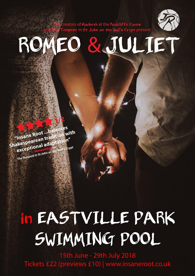 Romeo & Juliet in Eastville Park Swimming Pool in Bristol