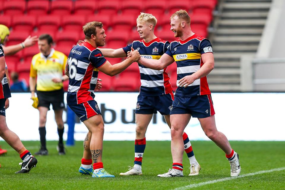 Bristol Rugby celebrate during their recent home win against London Scottish