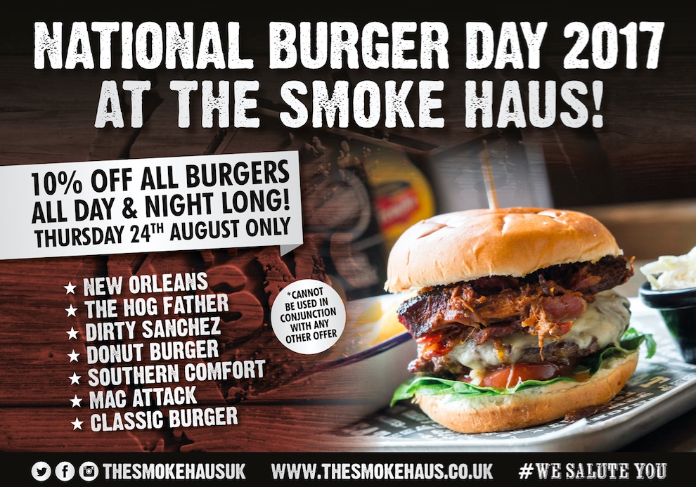 National Burger Day Bristol at Smoke Haus
