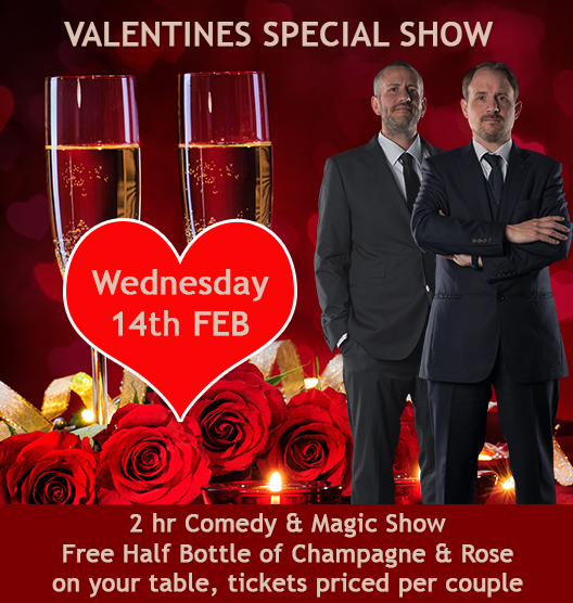 Smoke & Mirrors are hosting a special Valentines Day Comedy and Magic show this year.