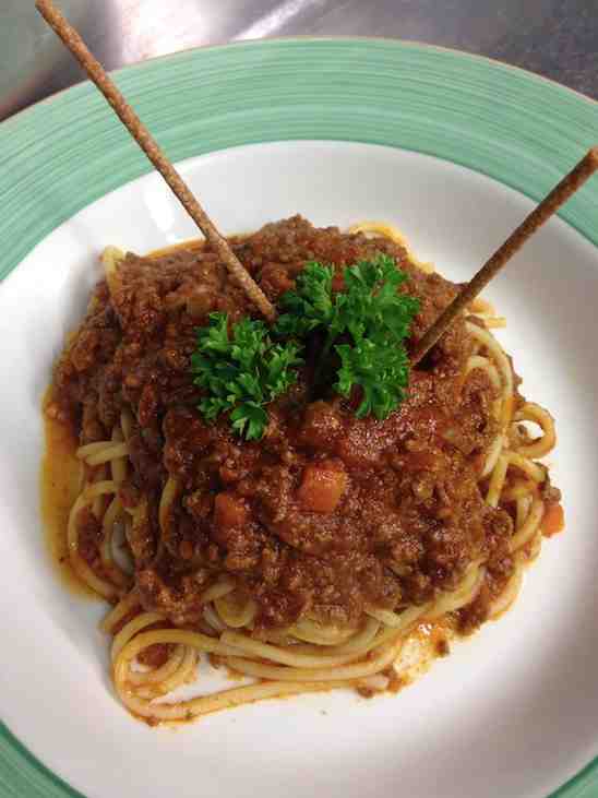 Spaghetti Bolognese at Europa Italian Restaurant in Bristol