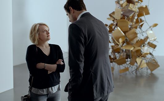 Elisabeth Moss and Claes Bang in The Square