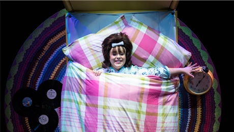 Rebecca Mendoza as Tracy Turnblad in Hairspray at The Bristol Hippodrome