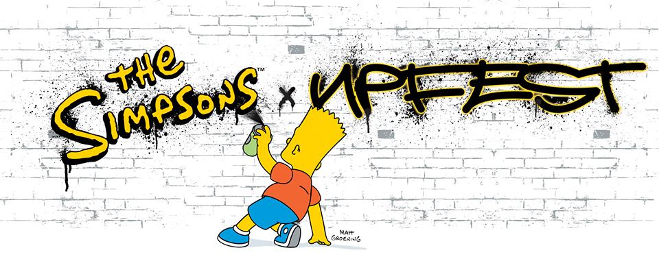 Upfest has teamed up with the creators of The Simpsons for this year's festival.