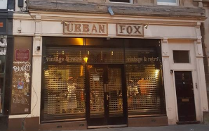 Outside the Urban Fox store.