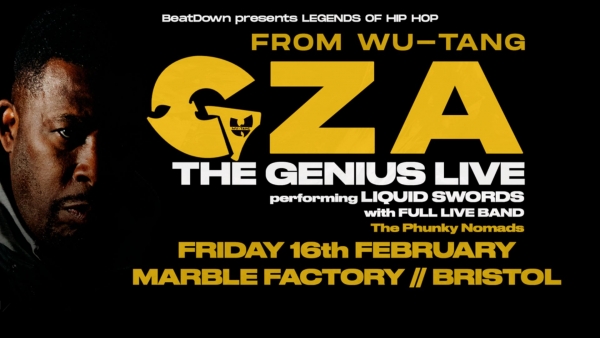 GZA returns to Bristol next year for a special live performance of LIQUID SWORDS