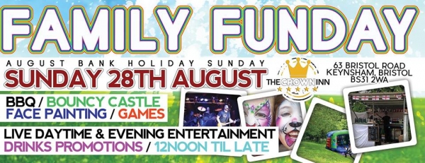 Bank Holiday Family Fun Day at The Crown Inn - Sunday 28 August 2016