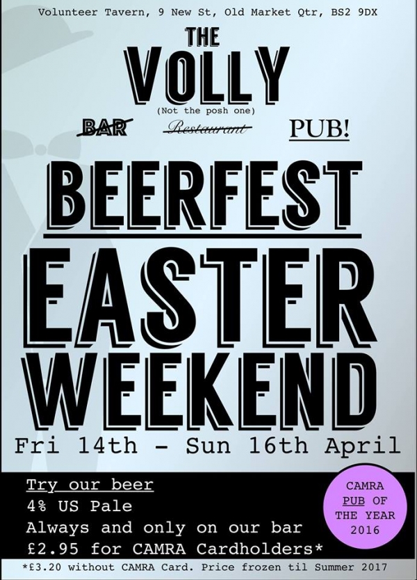 Bristol Easter Beer Fest at The Volunteer Tavern