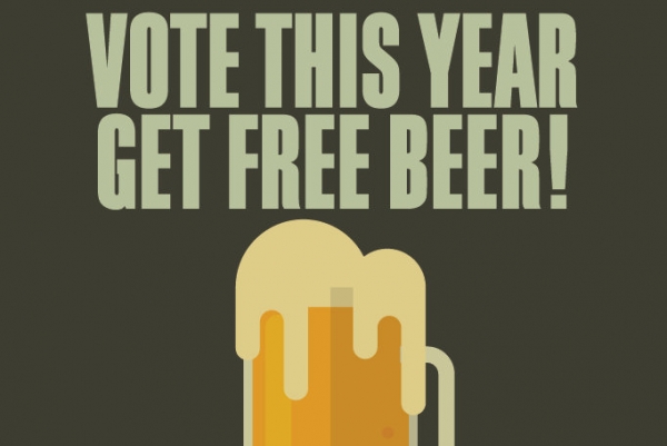 Free beer for new voters in Bristol!