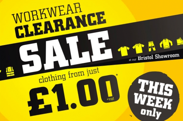 APC Workwear sale this week only in Bristol