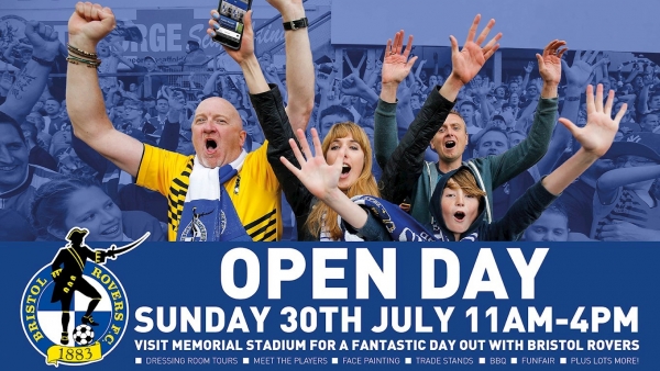 Bristol Rovers to Host Open Day at Memorial Stadium on 30th July
