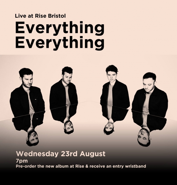 Everything Everything to play at Rise Bristol