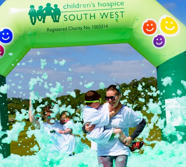Bubble Rush in Bristol for Children's Hospice South West