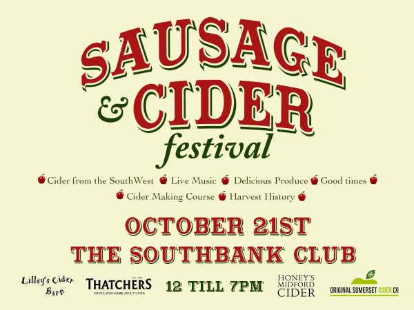 SouthBank Sausage and Cider Festival on Saturday 21st - Sunday 22nd October 2017