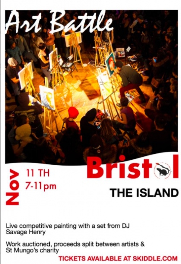 Art Battle Bristol at The Island on Saturday 11th November 2017