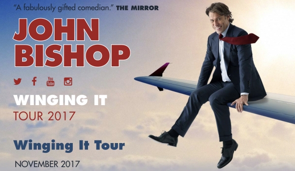 Comedian John Bishop will be Coming to Bristol Hippodrome March 2018...