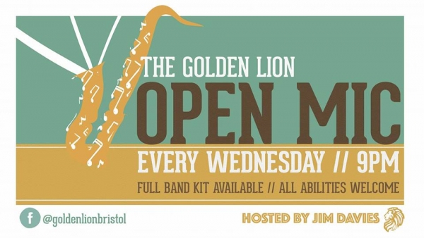 Open Mic Night at The Golden Lion Bristol on Wednesday 20th December 2017