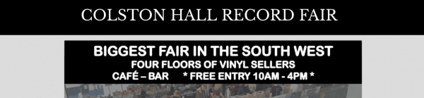 Colston Hall Record Fair on Saturday 3rd February 2018