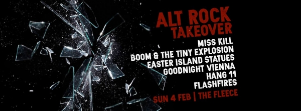 Alt Rock Takeover at The Fleece on Sunday 4th February 2018