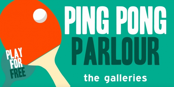 The Galleries Mall in Bristol are launching a free Ping Pong Parlour on Monday 12th February and everyone’s invited