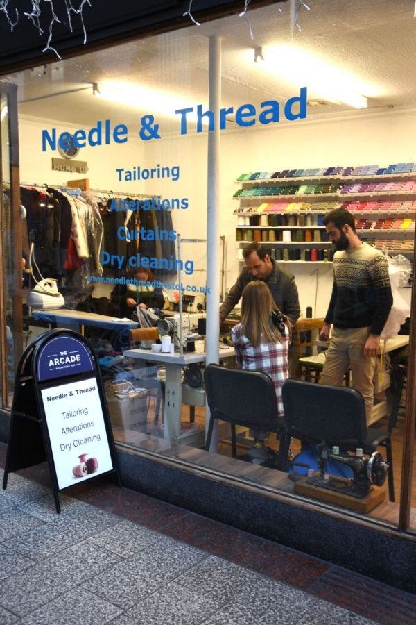 Needle & Thread: Bristol's Premier Bespoke Tailor in The Arcade, Bristol