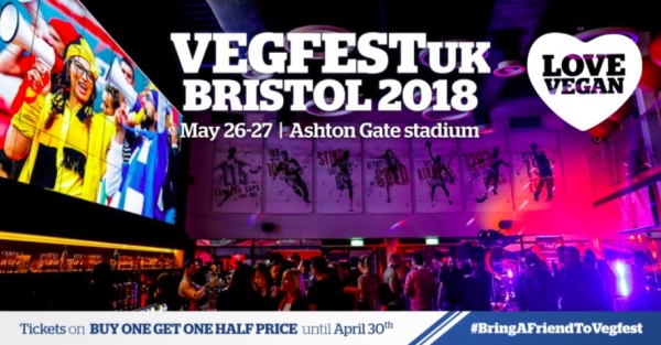BOGOHP Ticket Offer for VegfestUK Bristol Before the End of April