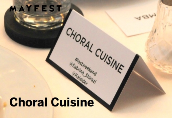 Choral Cuisine at Extract Coffee Roasters on Saturday 12th May 2018