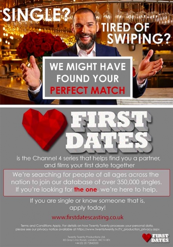 First Dates Auditions at The Galleries in Bristol on Saturday 14th July