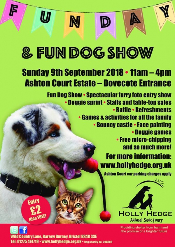 Holly Hedge Annual Fun Day and Dog Show Sep 9th 2018