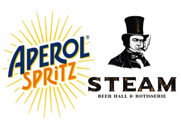 £5 Aperol Spritz all day at Steam on Saturday 25th August 2018