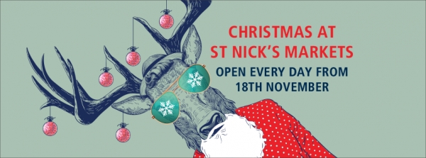 Christmas at St Nicholas Markets from Sunday 18th November to Monday 24th December 2018
