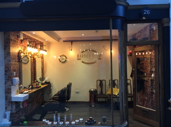 A premier barbershop: Crowned Barber Shop in The Arcade, Bristol