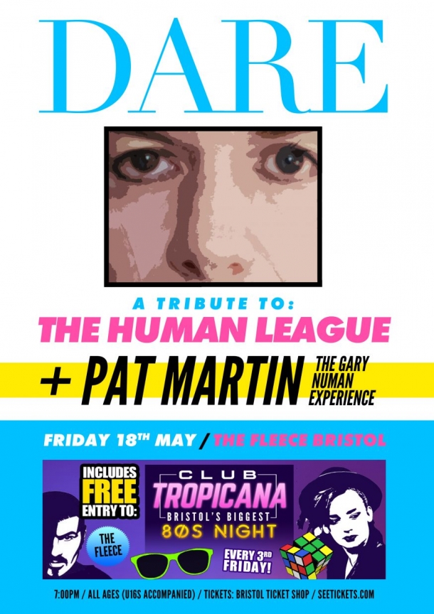 Dare - A Tribute To The Human League at The Fleece in Bristol on Friday 18th May 2018