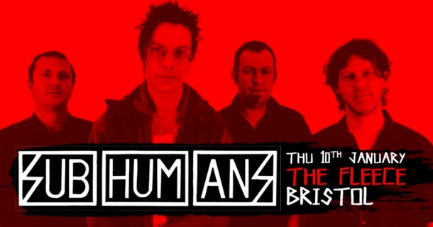 Subhumans perform live at The Fleece in Bristol on Thursday 10th Jan 2019