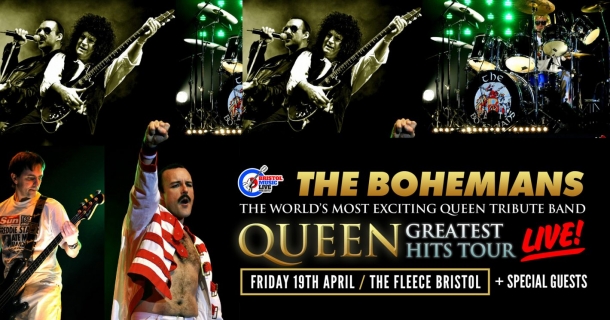 The Bohemians – A Tribute To Queen at The Fleece in Bristol on Friday 19 April 2019
