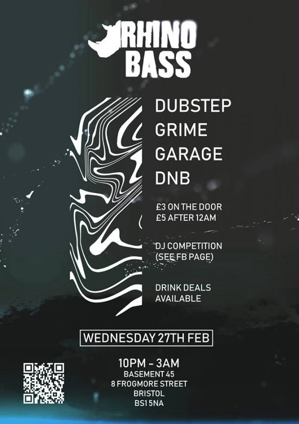 Rhino Bass at Basement 45 on Wednesday 27th February 2019