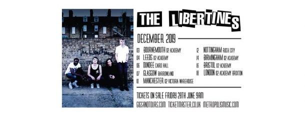The Libertines live at O2 Academy Bristol on Monday 16th December 2019