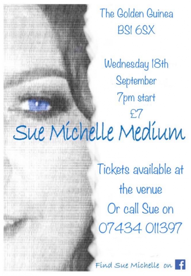Sue Michelle Medium at The Golden Guinea on Wednesday 18th September 2019