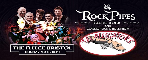 Rock Pipes + The Alligators at The Fleece in Bristol on Sunday 29 Sep 2019