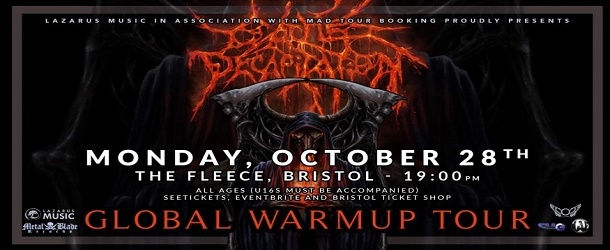 Cattle Decapitation at The Fleece in Bristol on Monday 28 Oct 2019