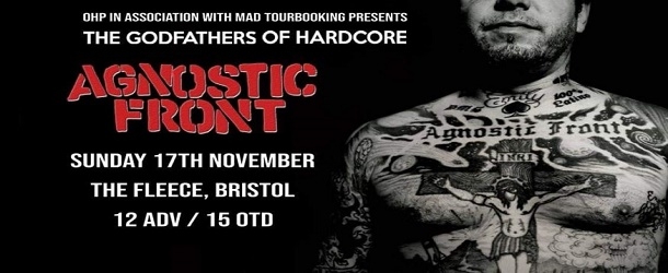 Agnostic Front at The Fleece in Bristol on Sunday 17 November 2019