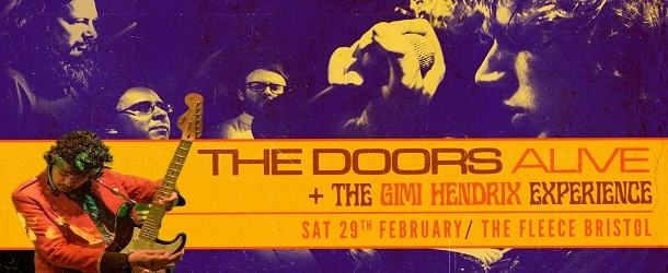 The Doors Alive + The Gimi Hendrix Experience at The Fleece in Bristol on Saturday 29 February 2020