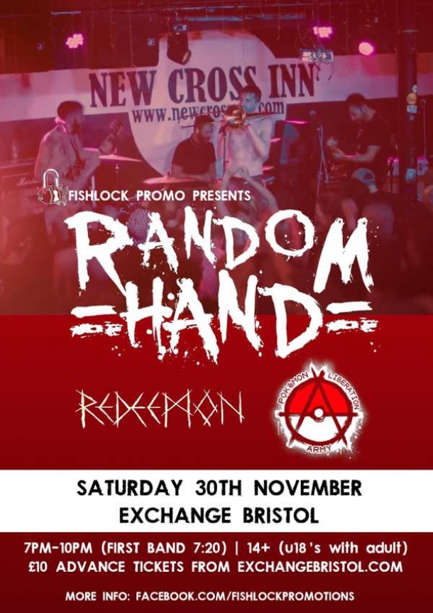RANDOM HAND at Exchange in Bristol on Saturday 30 November 2019