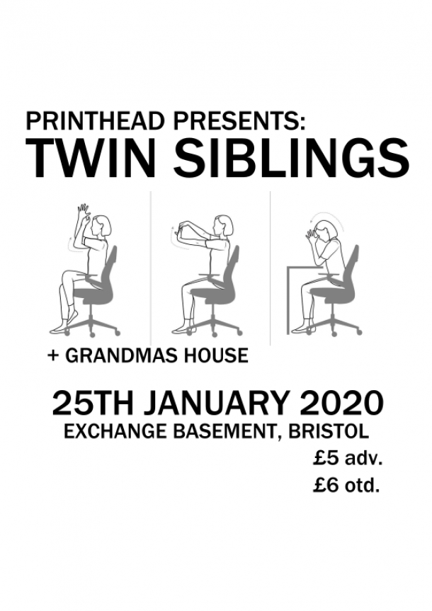 Twin Siblings  at Exchange in Bristol on Saturday 25 January 2020