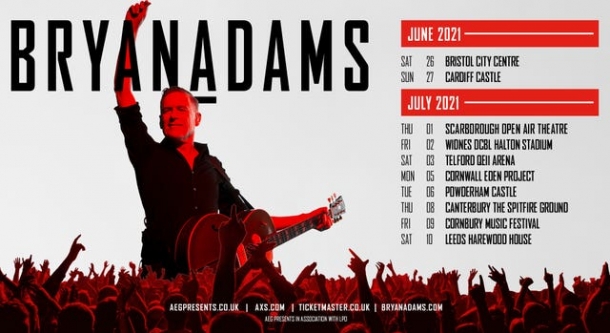 Cancelled Adams live Bristol on Saturday 26 June 2021