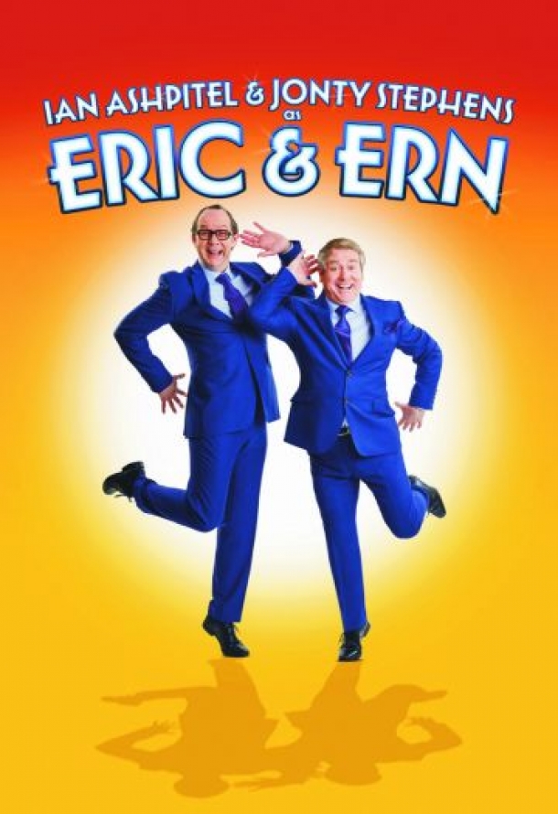Ian Ashpitel and Jonty Stephens as: Eric and Ern at The Redgrave Theatre Bristol